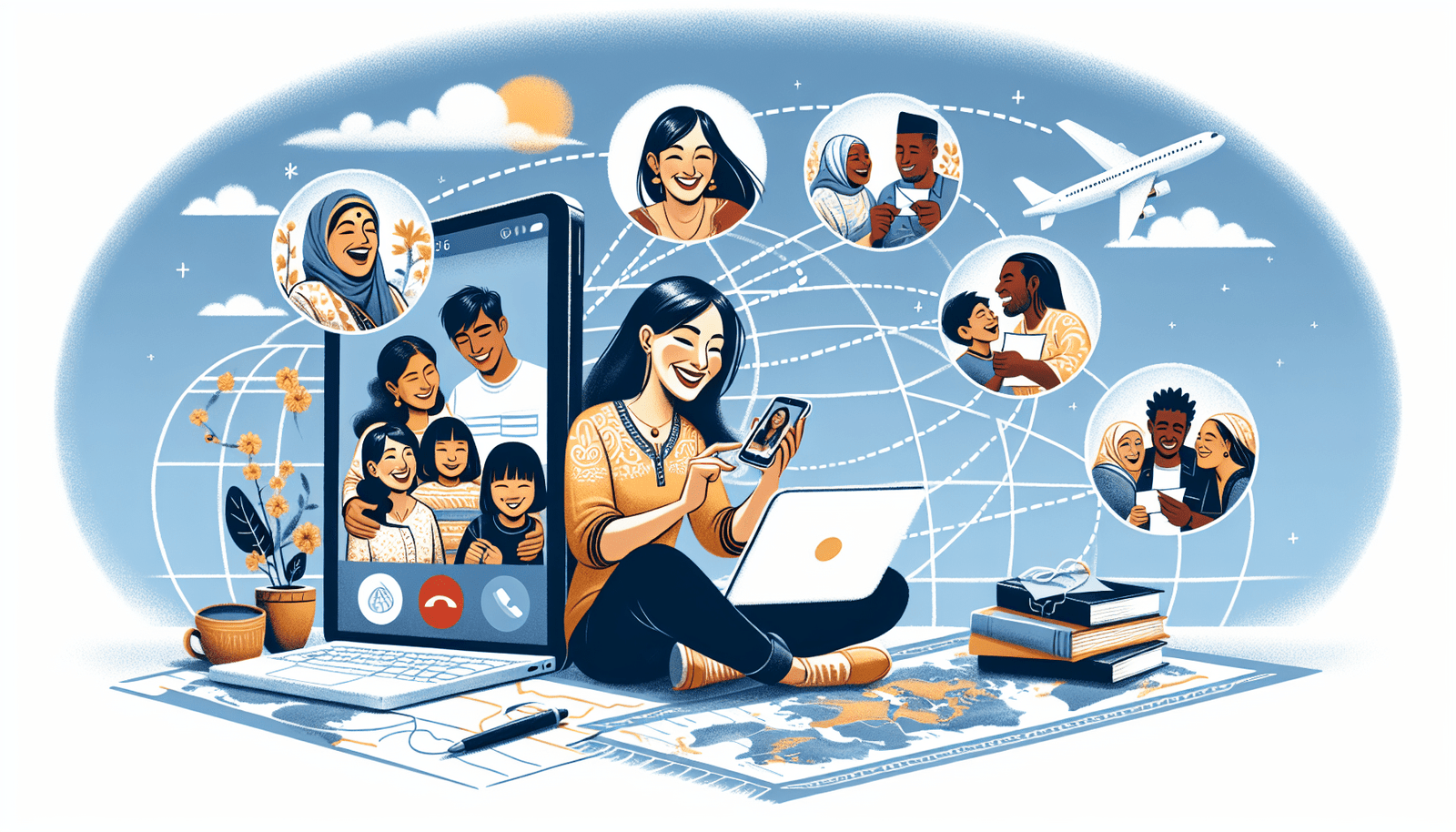 how to stay connected with loved ones while abroad 1